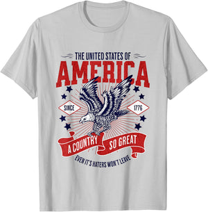 America A Country So Great Even Its Haters Won't Leave T-Shirt - T-Shirt | Ash