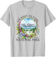 Floral Grand Teton National Park Hiking Camping Outdoor T-Shirt - T-Shirt | Ash