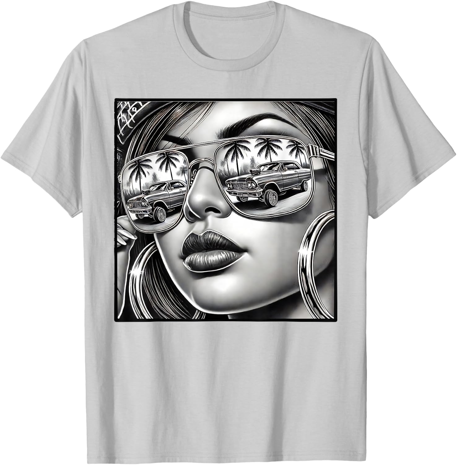 Urban Cultura Chicano Latino Mexican Pride Lowrider Chola T-Shirt - T-Shirt | Ash