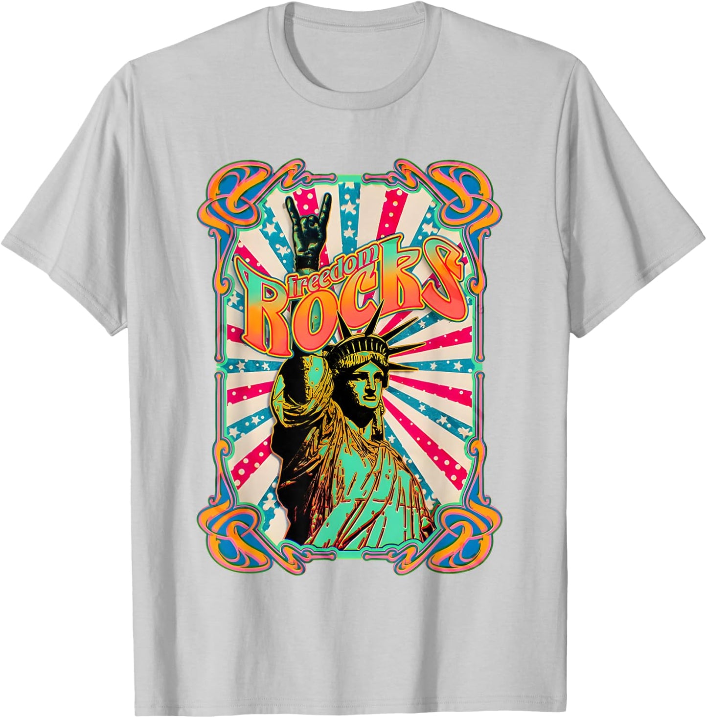 Freedom Rocks T-Shirt - T-Shirt | Ash