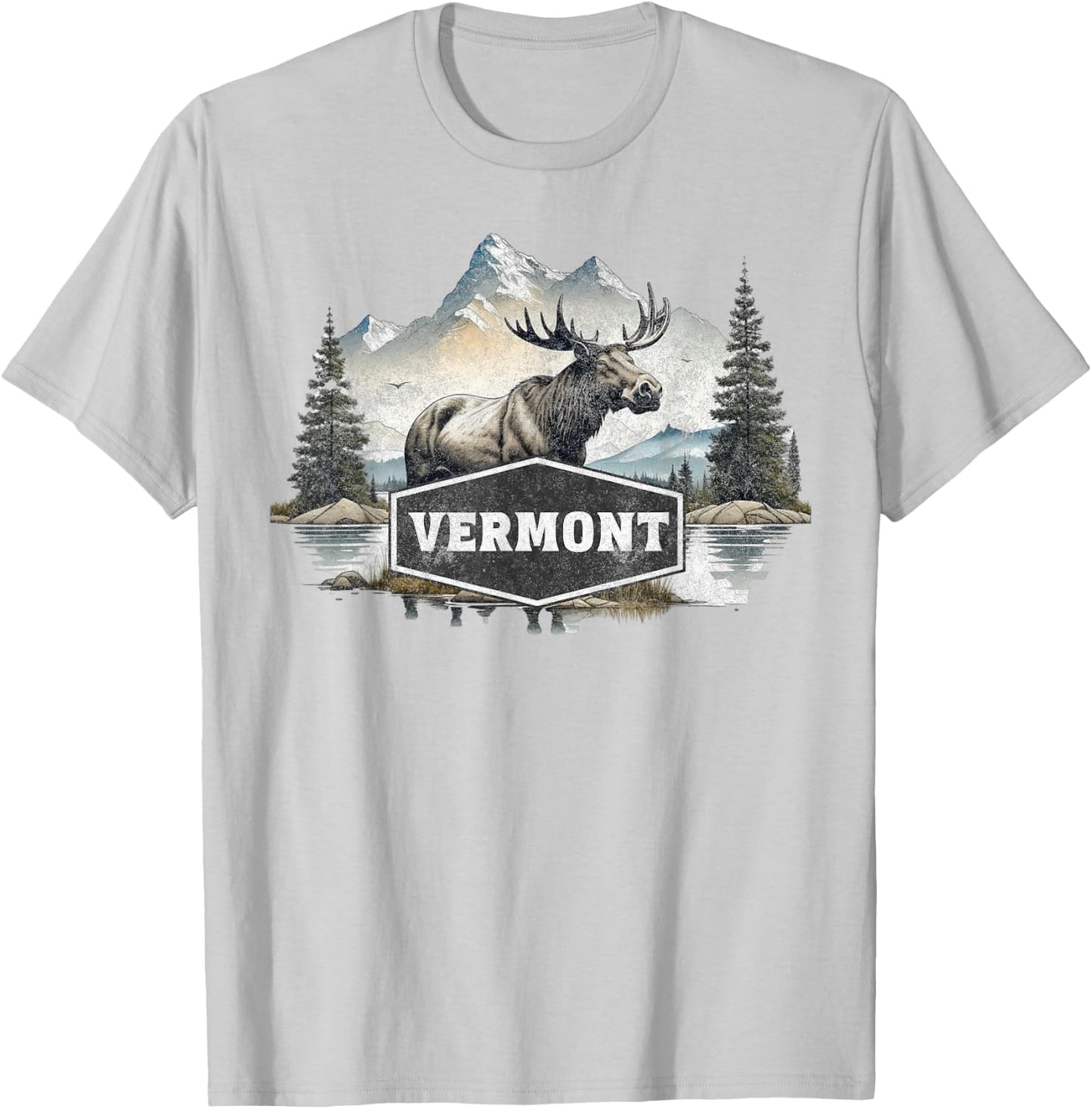 Vermont T-Shirt - T-Shirt | Ash