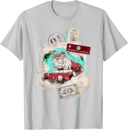 Harry Potter Hogwarts Express Location T-Shirt - T-Shirt | Ash