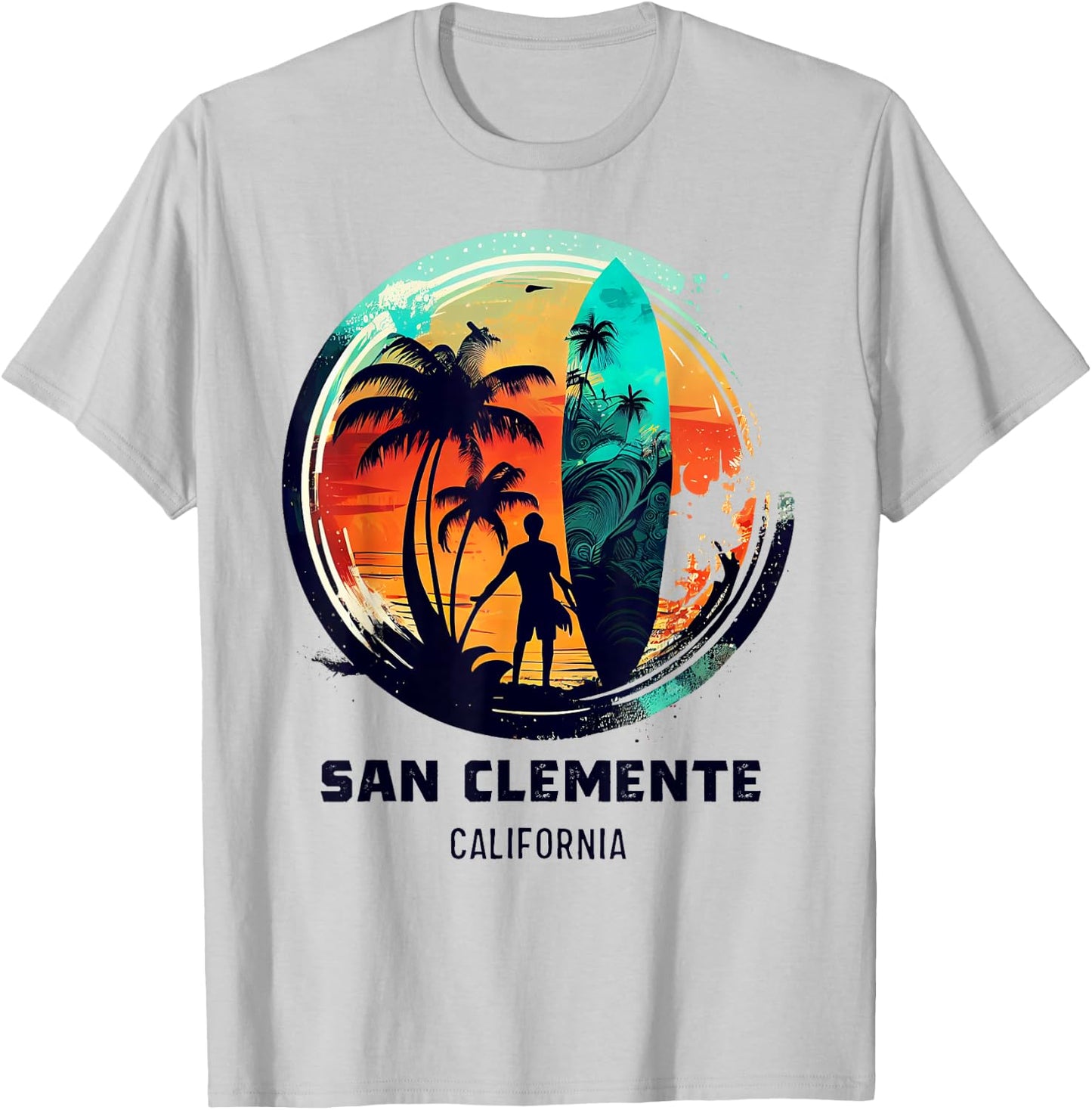 San Clemente California T-Shirt - T-Shirt | Ash