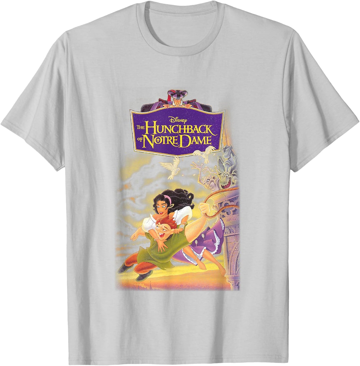 Disney The Hunchback of Notre Dame Iconic Group Shot Cover T-Shirt - T-Shirt | Ash