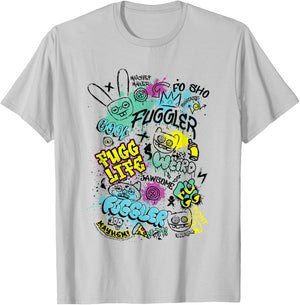 Fuggler Funny Ugly Monsters Graffiti Tags T-Shirt - T-Shirt | Ash