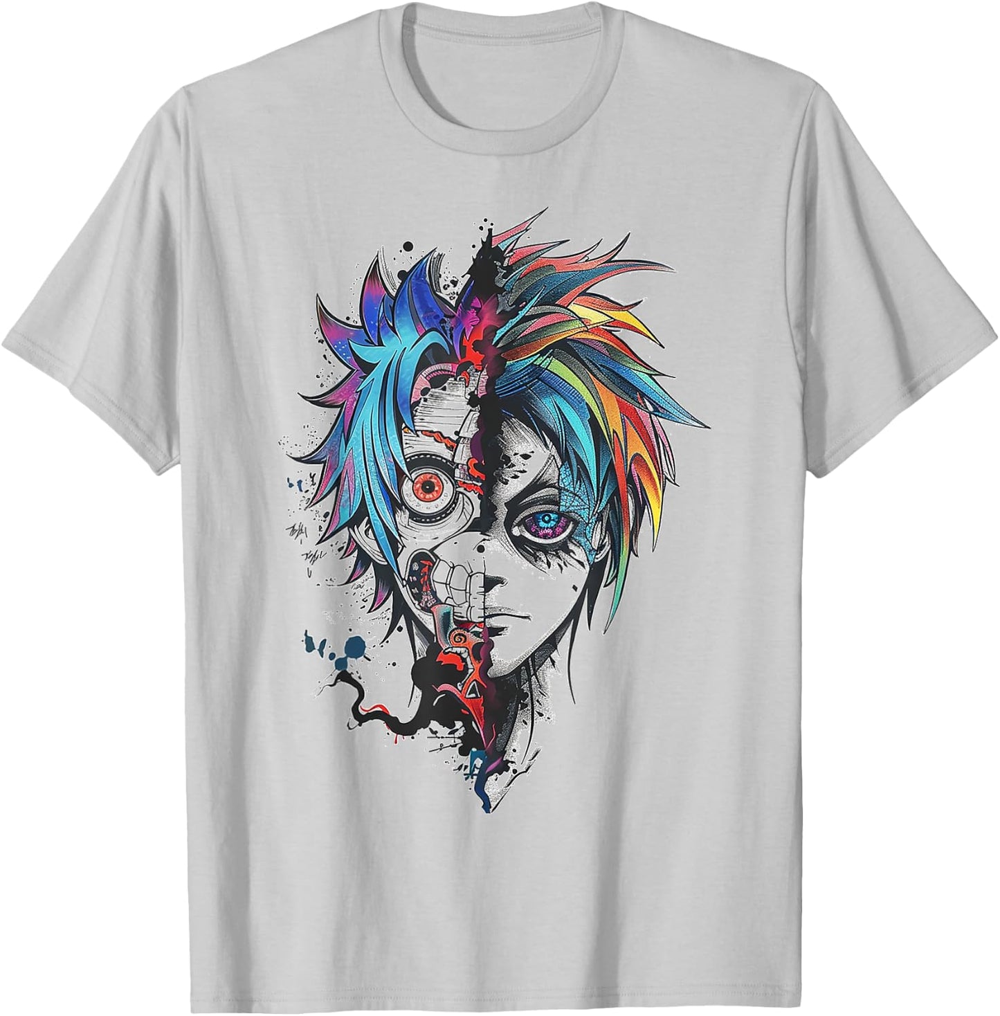 Anime Manga Graphic Illustration Anime T-Shirt - T-Shirt | Ash