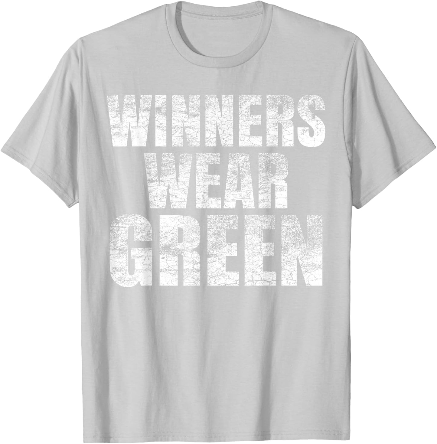 Winners Wear Green Color War Camp Team Game Competition T-Shirt - T-Shirt | Ash
