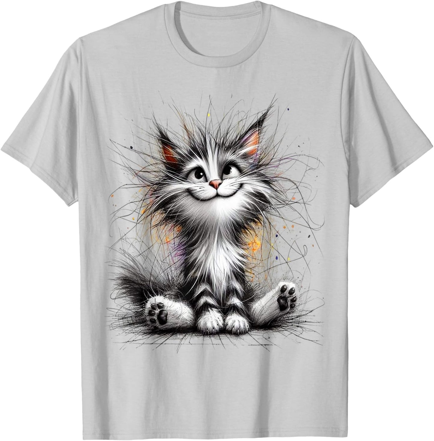 Funny Cat - Smile - Cute Pet Cat lover Women T-Shirt - T-Shirt | Ash