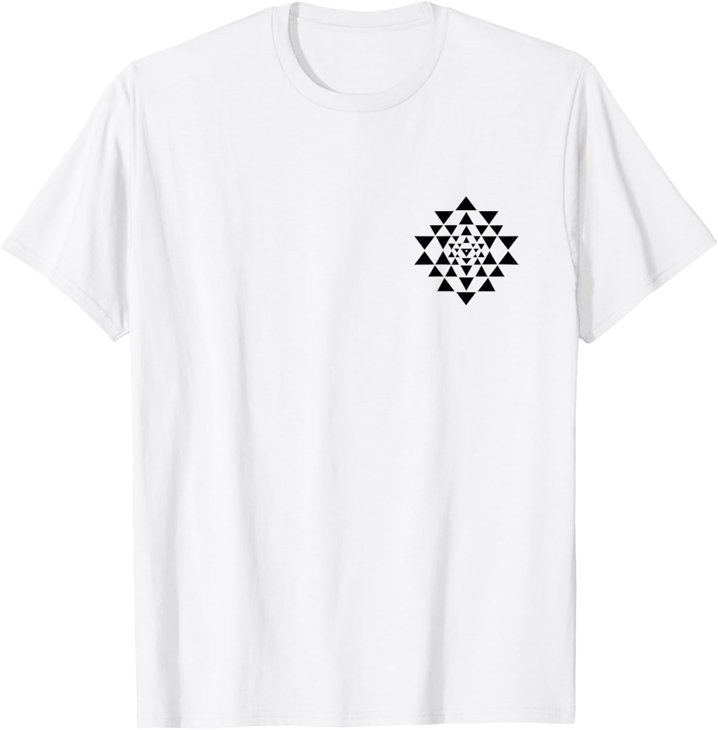 Shri Yantra Buddhism Meditation Sacred Geometry Zen Chakra T-Shirt - T-Shirt | White