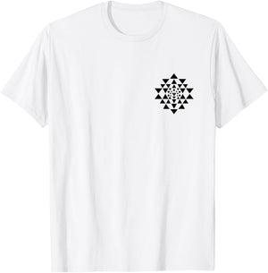 Shri Yantra Buddhism Meditation Sacred Geometry Zen Chakra T-Shirt - T-Shirt | White
