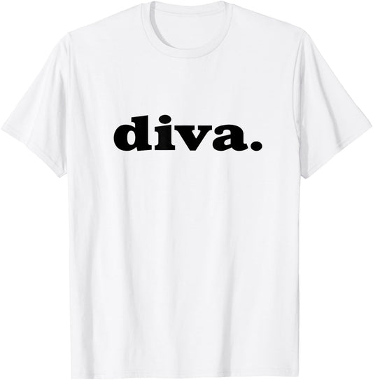 Diva Latina Power Women Chic Glamorous and Fashionista T-Shirt - T-Shirt | White