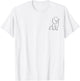 Long haired Dachshund Line Art cute Doxie Wiener Dog Men Women T-Shirt - T-Shirt | White