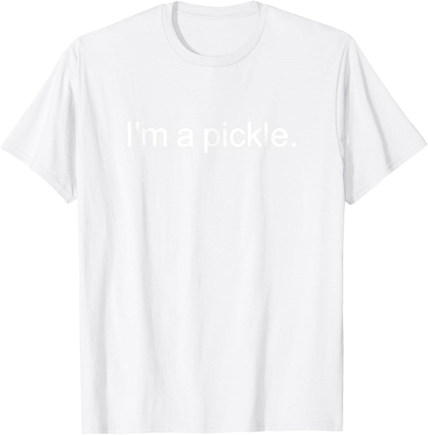 I'm A Pickle Costume Lazy Halloween Costume T-Shirt - T-Shirt | White