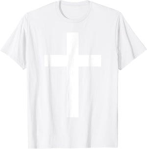 White Christian Jesus Cross Green T-Shirt - T-Shirt | White