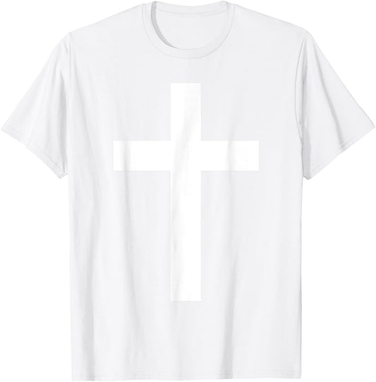 White Christian Jesus Cross Green T-Shirt - T-Shirt | White