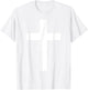 White Christian Jesus Cross Green T-Shirt - T-Shirt | White