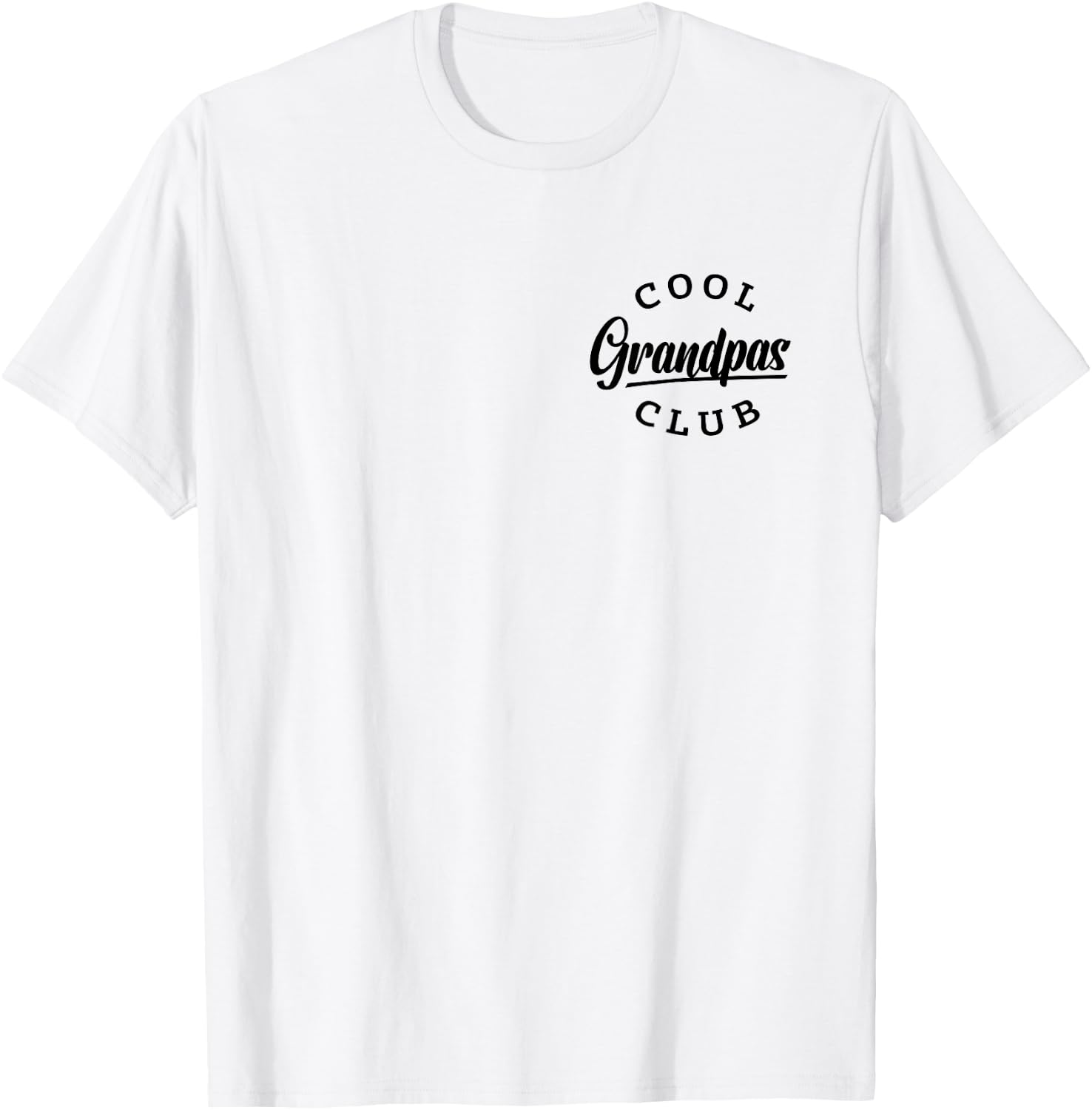 Cool Grandpas Club Pocket Funny Father's Day Cool Grandpa T-Shirt - T-Shirt | White