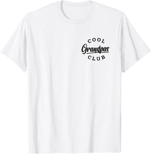 Cool Grandpas Club Pocket Funny Father's Day Cool Grandpa T-Shirt - T-Shirt | White