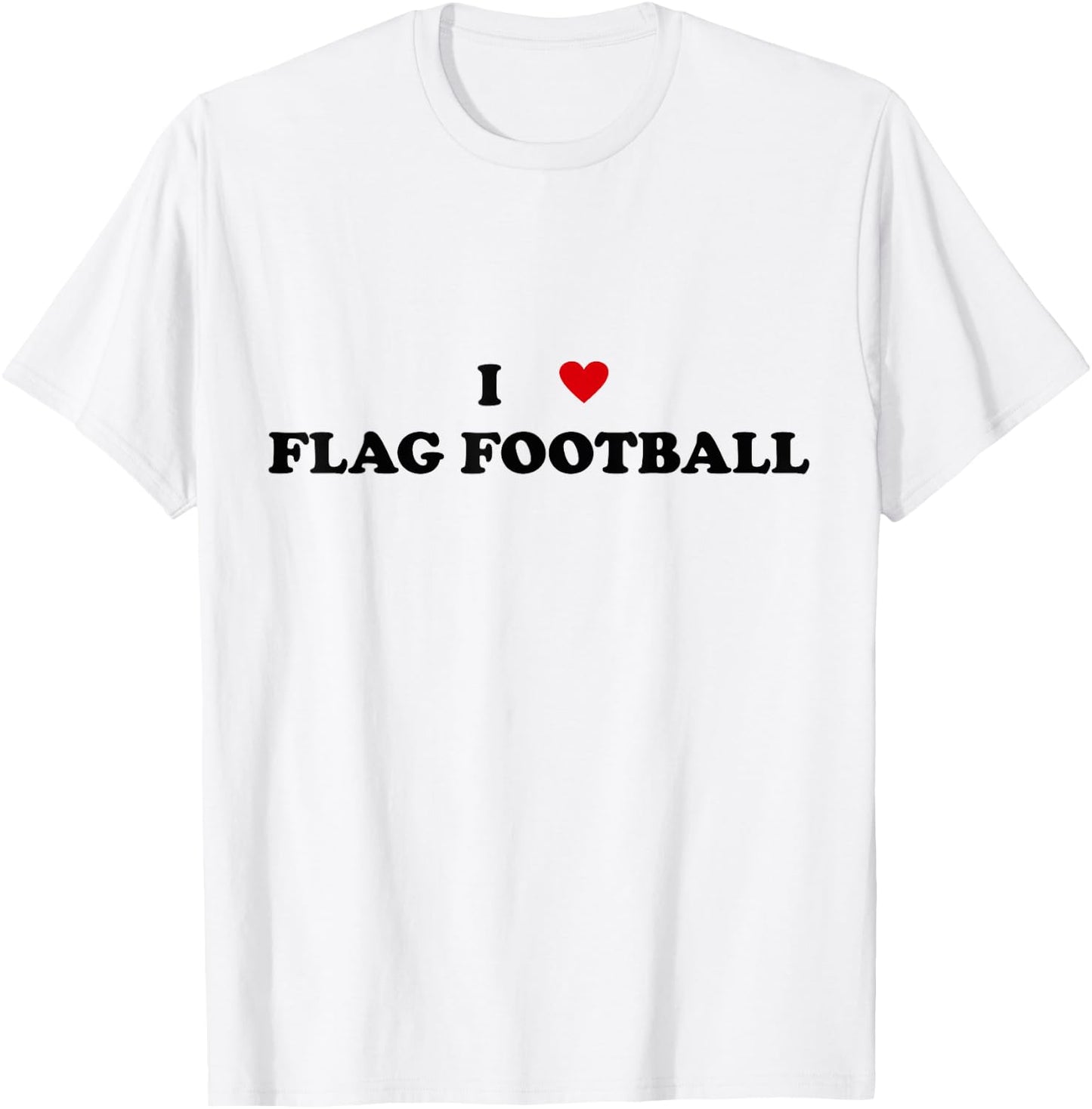 I Heart Flag football player - I Love Flag Football T-Shirt - T-Shirt | White