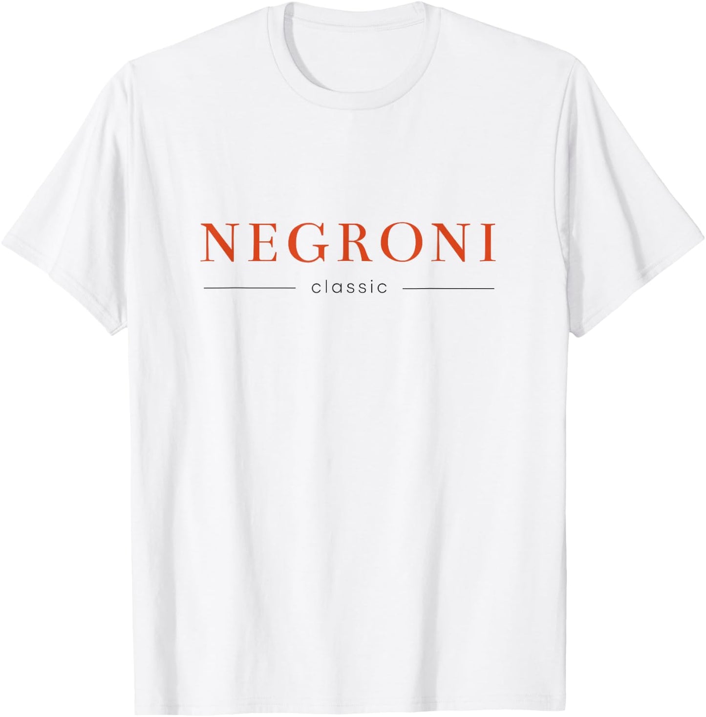 Negroni Classic | Gin Vermouth Cocktail Drink Club & Team T-Shirt - T-Shirt | White