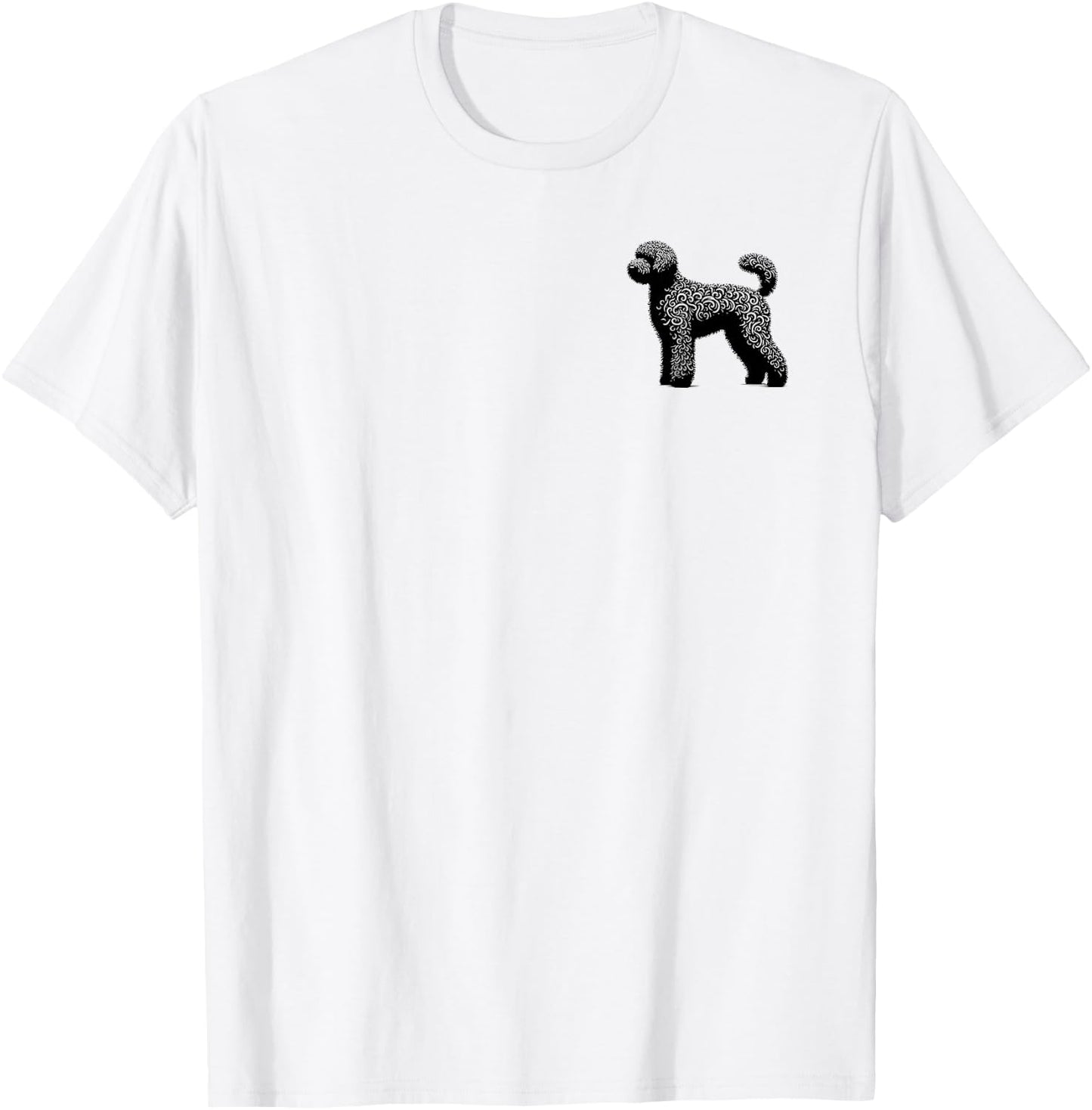 Dog Dad Mom Lover - Monochromatic Whoodle T-Shirt - T-Shirt | White
