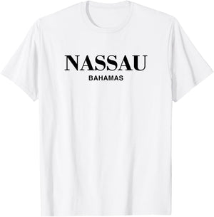 Nassau Bahamas Preppy Retro Throwback Cruise Souvenir T-Shirt - T-Shirt | White