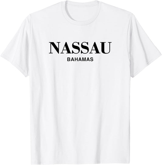 Nassau Bahamas Preppy Retro Throwback Cruise Souvenir T-Shirt - T-Shirt | White