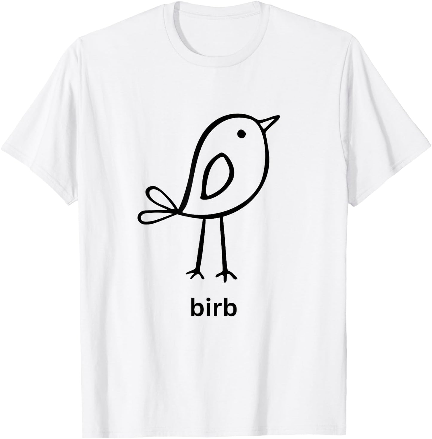 Funny Birb Shirt Cute Doggo Lingo Birb Meme Bird T-Shirt - T-Shirt | White