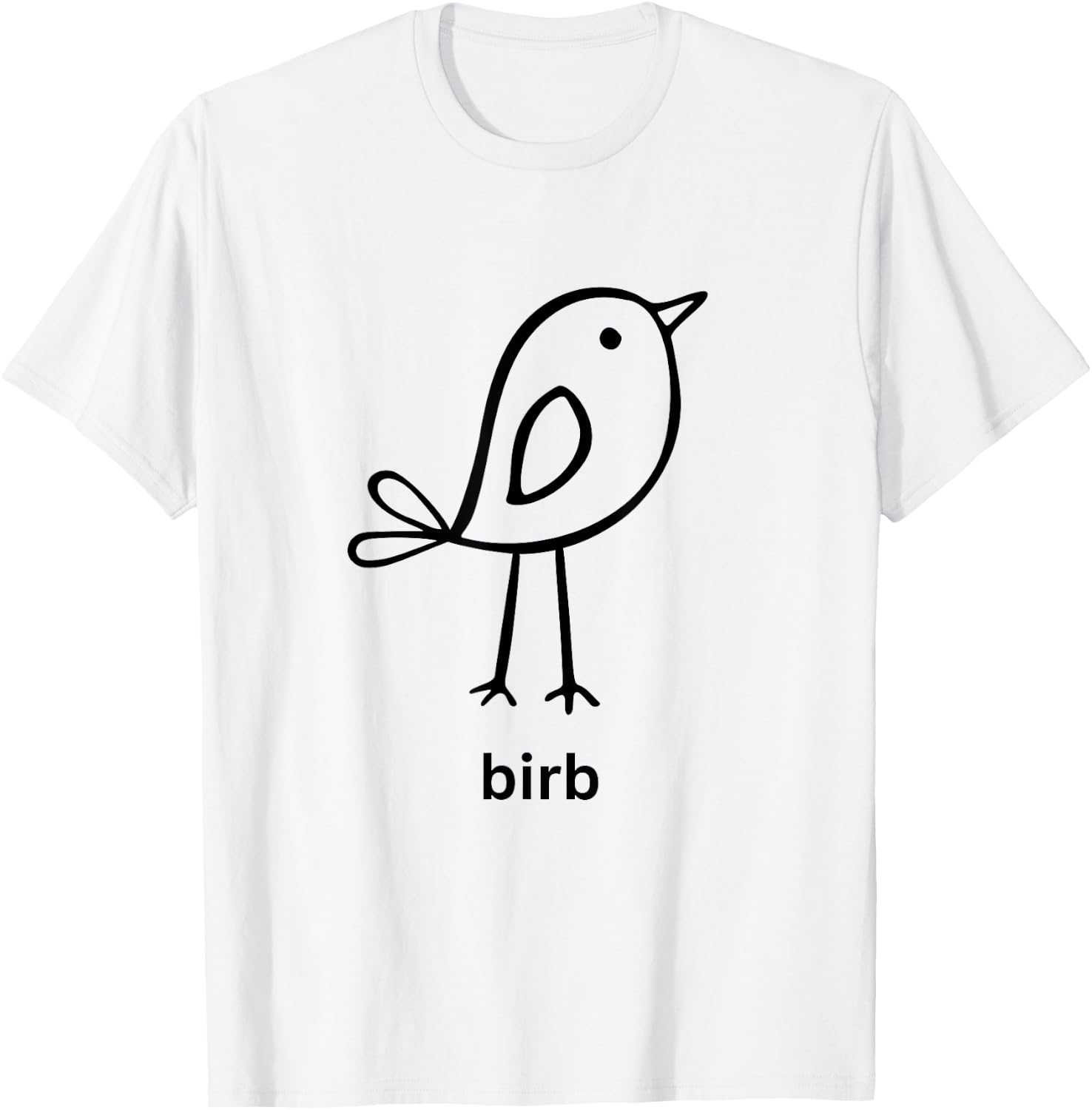 Funny Birb Shirt Cute Doggo Lingo Birb Meme Bird T-Shirt - T-Shirt | White
