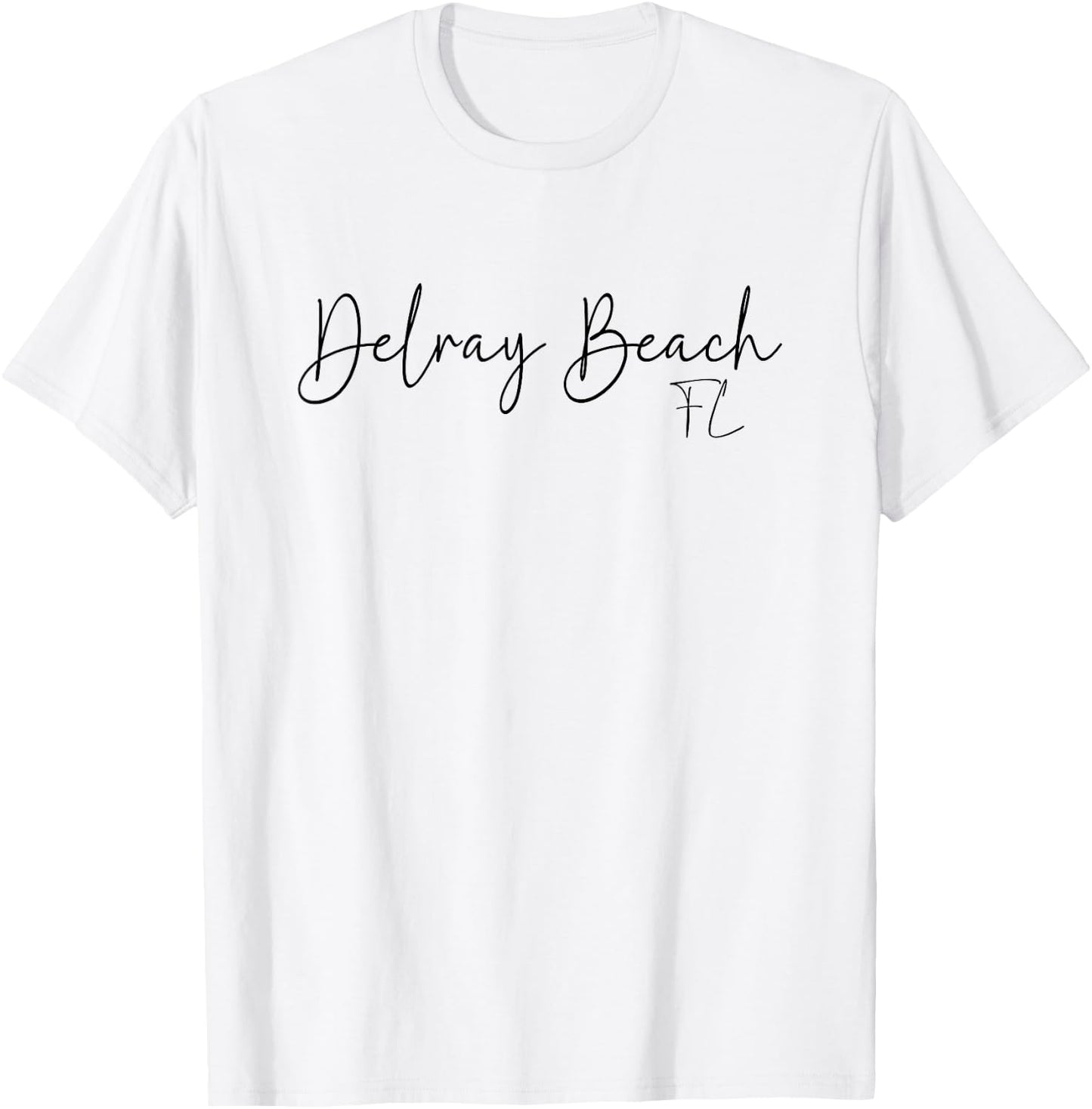 Delray Beach Florida CA Retro Women T-Shirt - T-Shirt | White