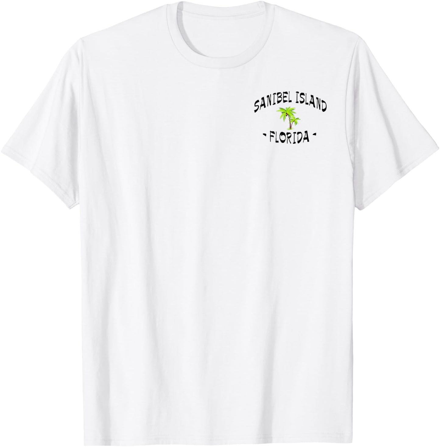 2 Sided Sanibel Island Fl Tropical Destination Beachwear T-Shirt - T-Shirt | White