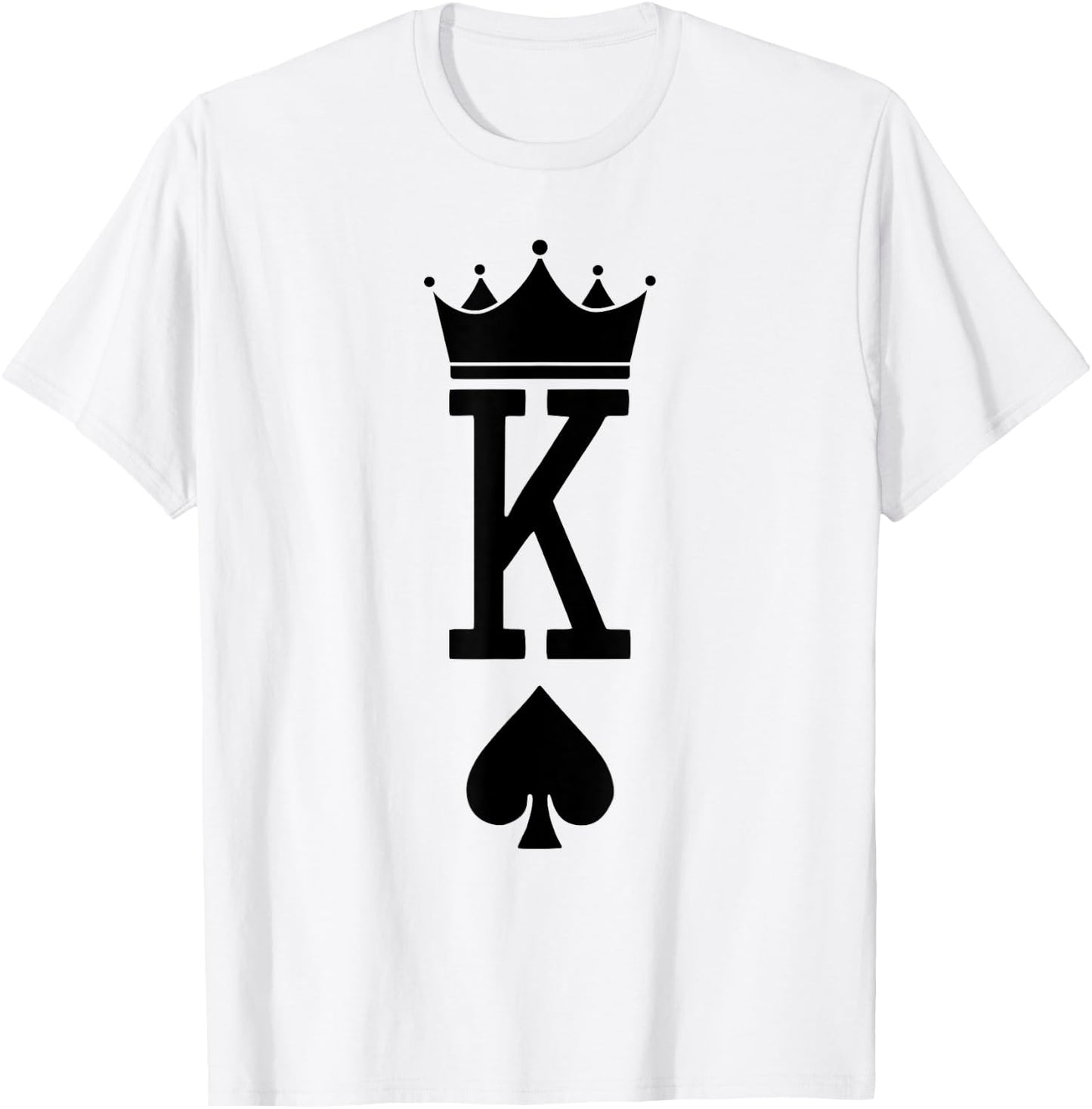 King Spades Card Game Lover Dice Games Lover Card Symbols T-Shirt - T-Shirt | White