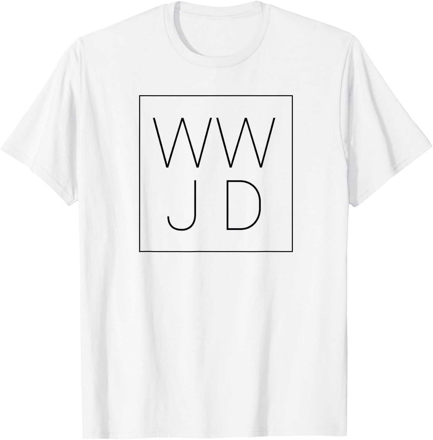 WWJD What Would Jesus Do Christian Trendy T-Shirt - T-Shirt | White