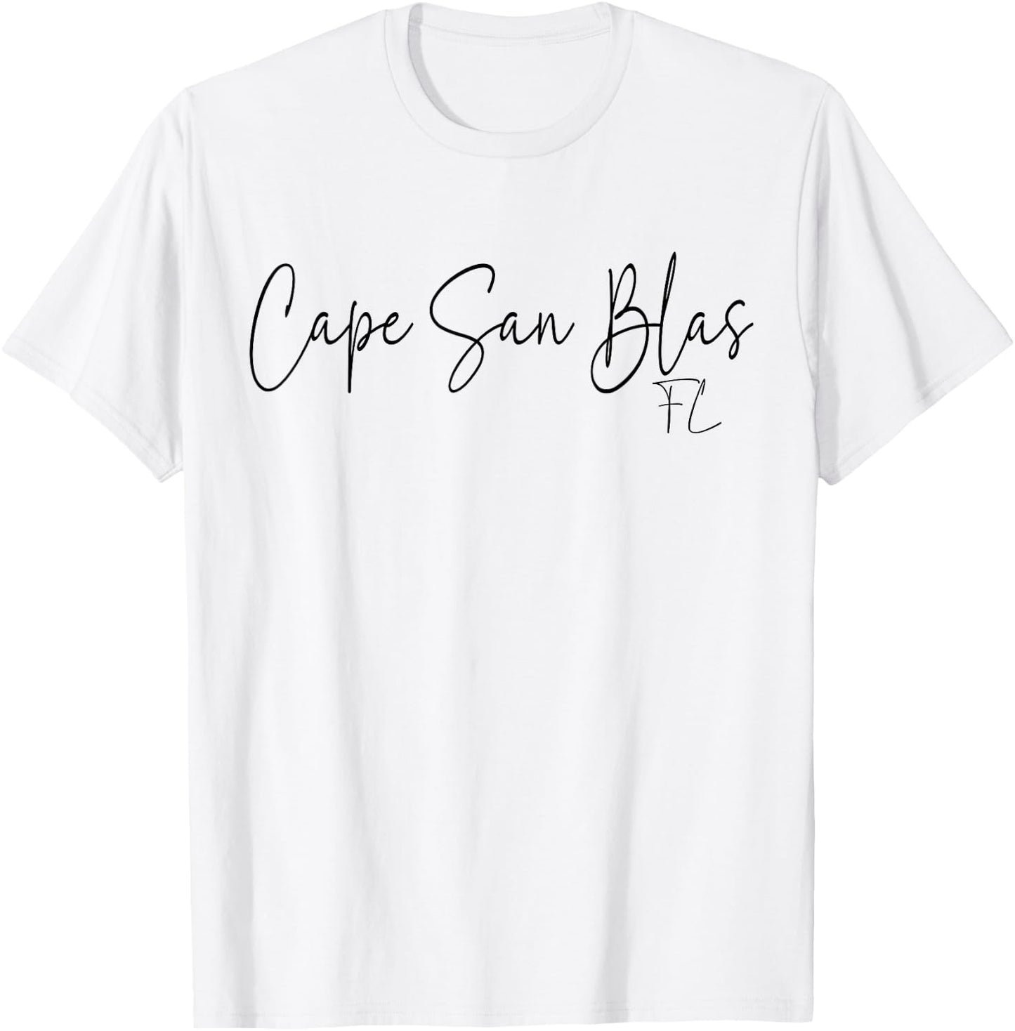 Cape San Blas Florida CA Retro T-Shirt - T-Shirt | White