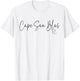 Cape San Blas Florida CA Retro T-Shirt - T-Shirt | White