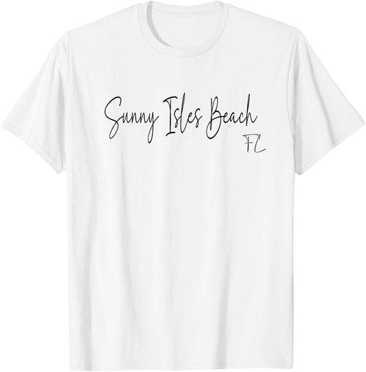 Sunny Isles Beach Florida CA Retro T-Shirt - T-Shirt | White