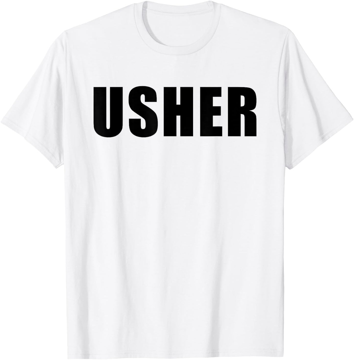 Church Usher - Christian Faith Staff & Volunteer Uniform T-Shirt - T-Shirt | White