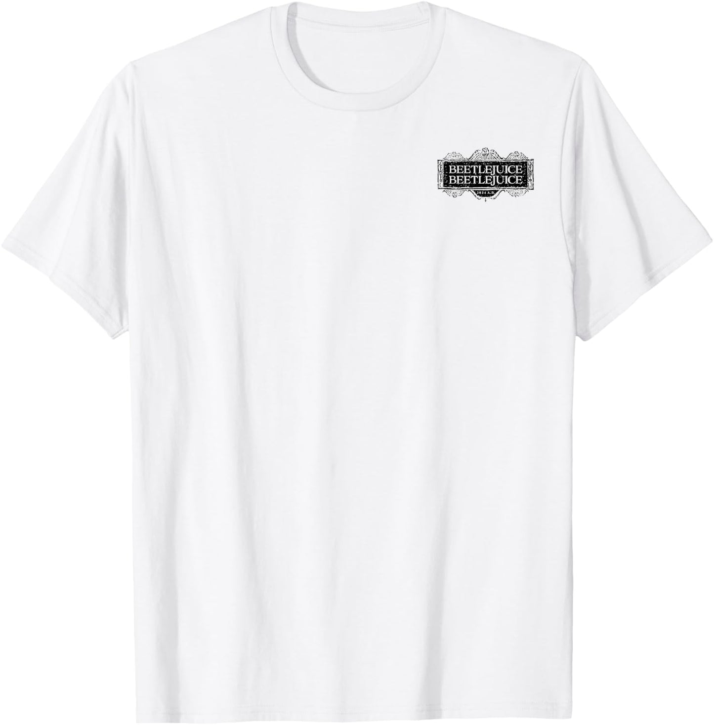 Beetlejuice - The Afterlife Advertisement with Logo T-Shirt - T-Shirt | White