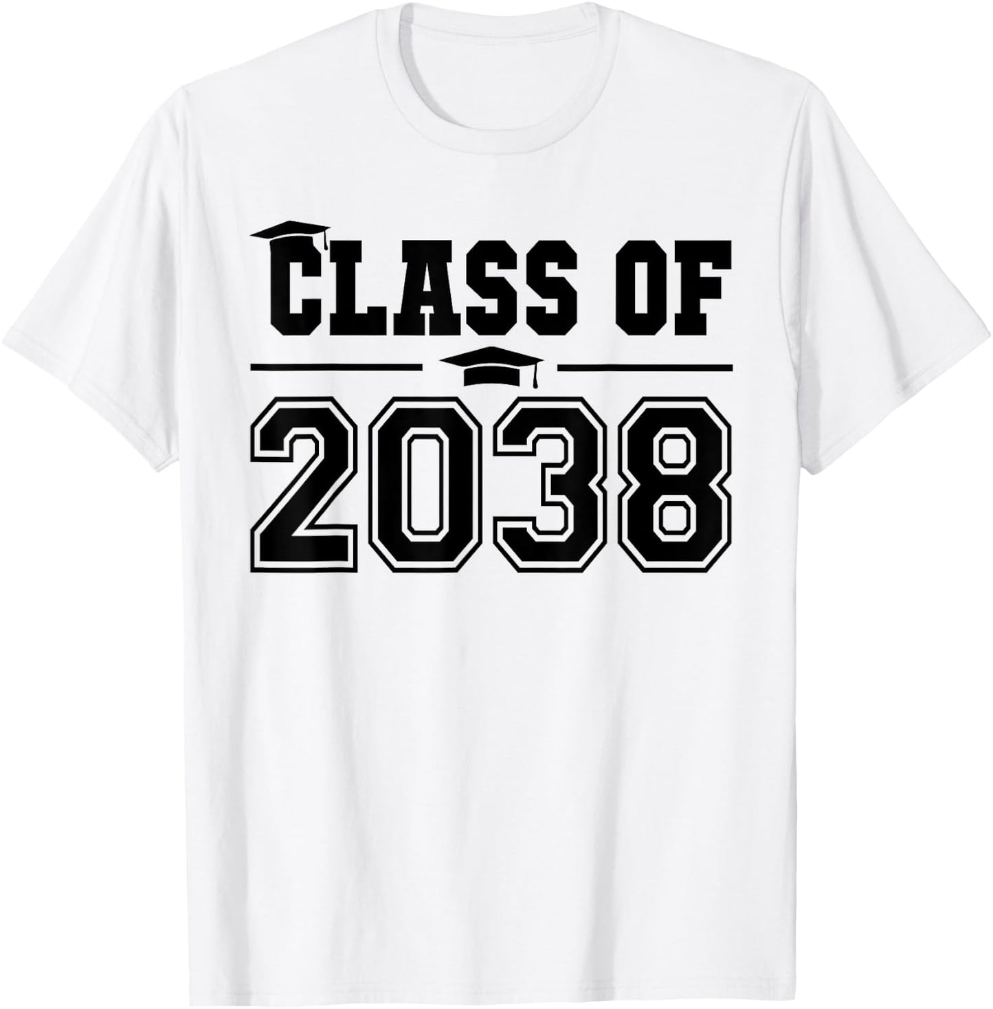 Class of 2038 Grow With Me First Day of School Graduation T-Shirt - T-Shirt | White