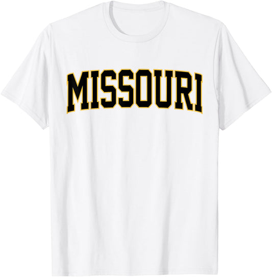Retro Missouri Vintage Missouri Black Throwback Souvenir T-Shirt - T-Shirt | White