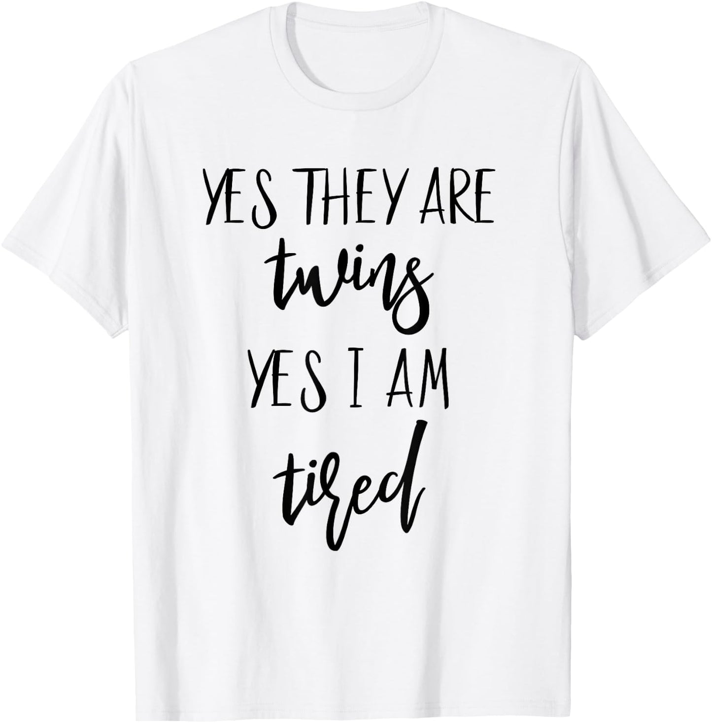 Twin Mama First Mother's Day Twin Mom Daddy From Twins Stuff T-Shirt - T-Shirt | White