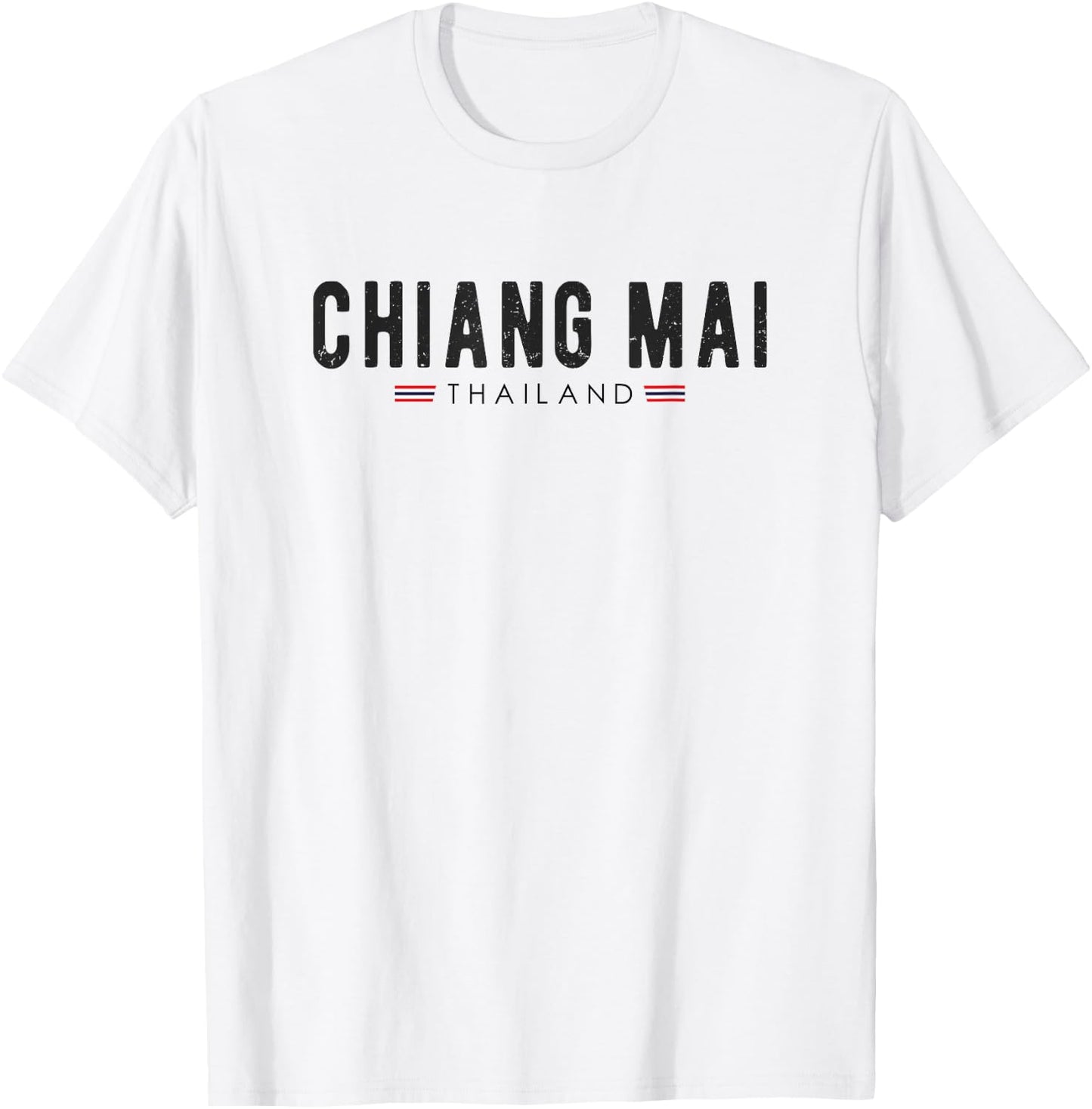 Vintage Chiang Mai Thailand Vacation | Thailand Lover T-Shirt - T-Shirt | White
