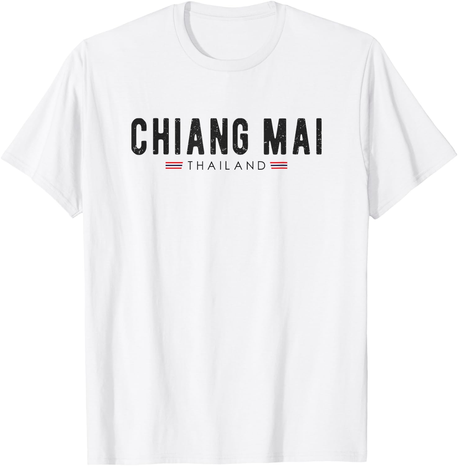 Vintage Chiang Mai Thailand Vacation | Thailand Lover T-Shirt - T-Shirt | White