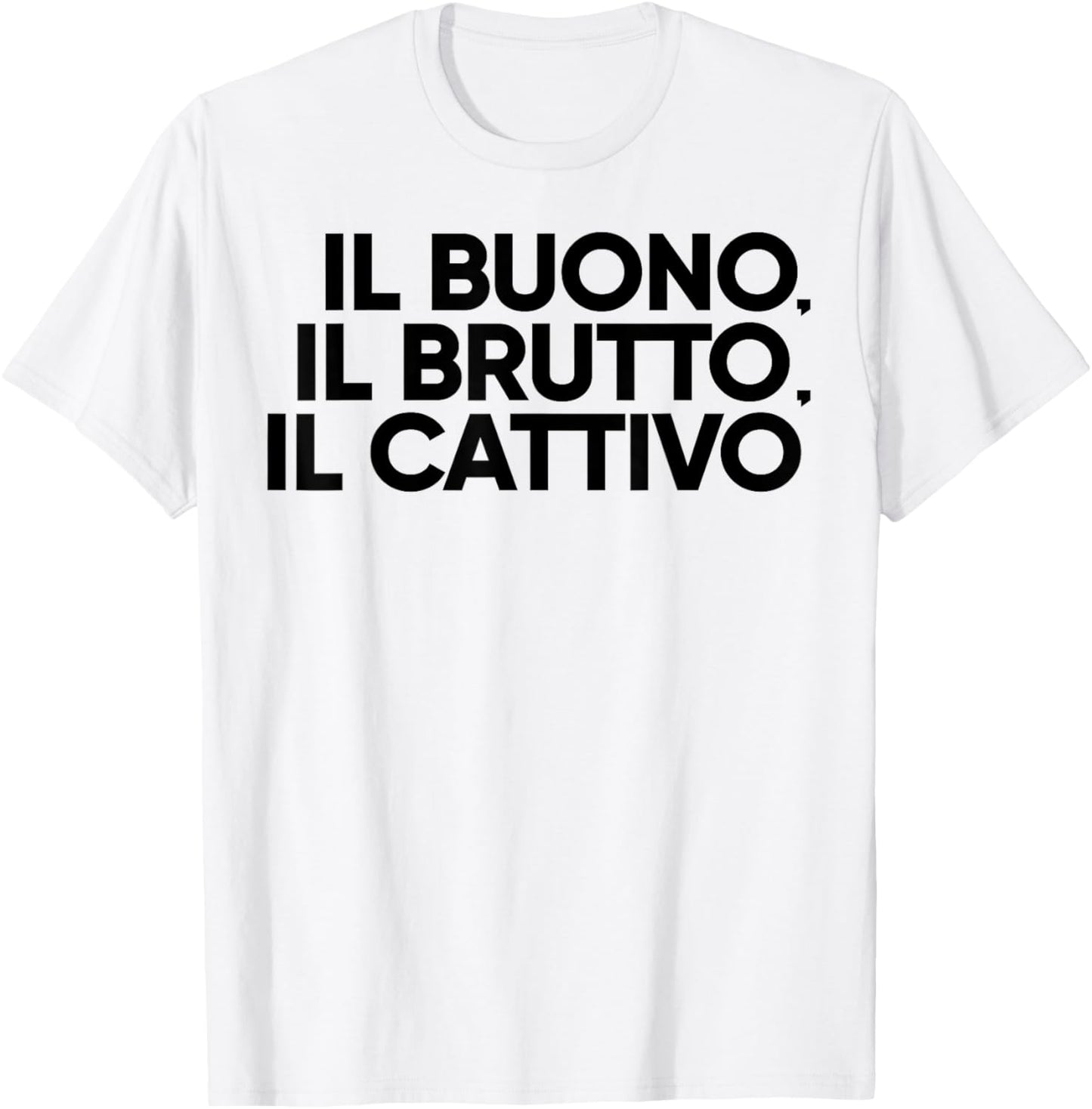 Il Buono Il Brutto Il Cattivo T-Shirt - T-Shirt | White
