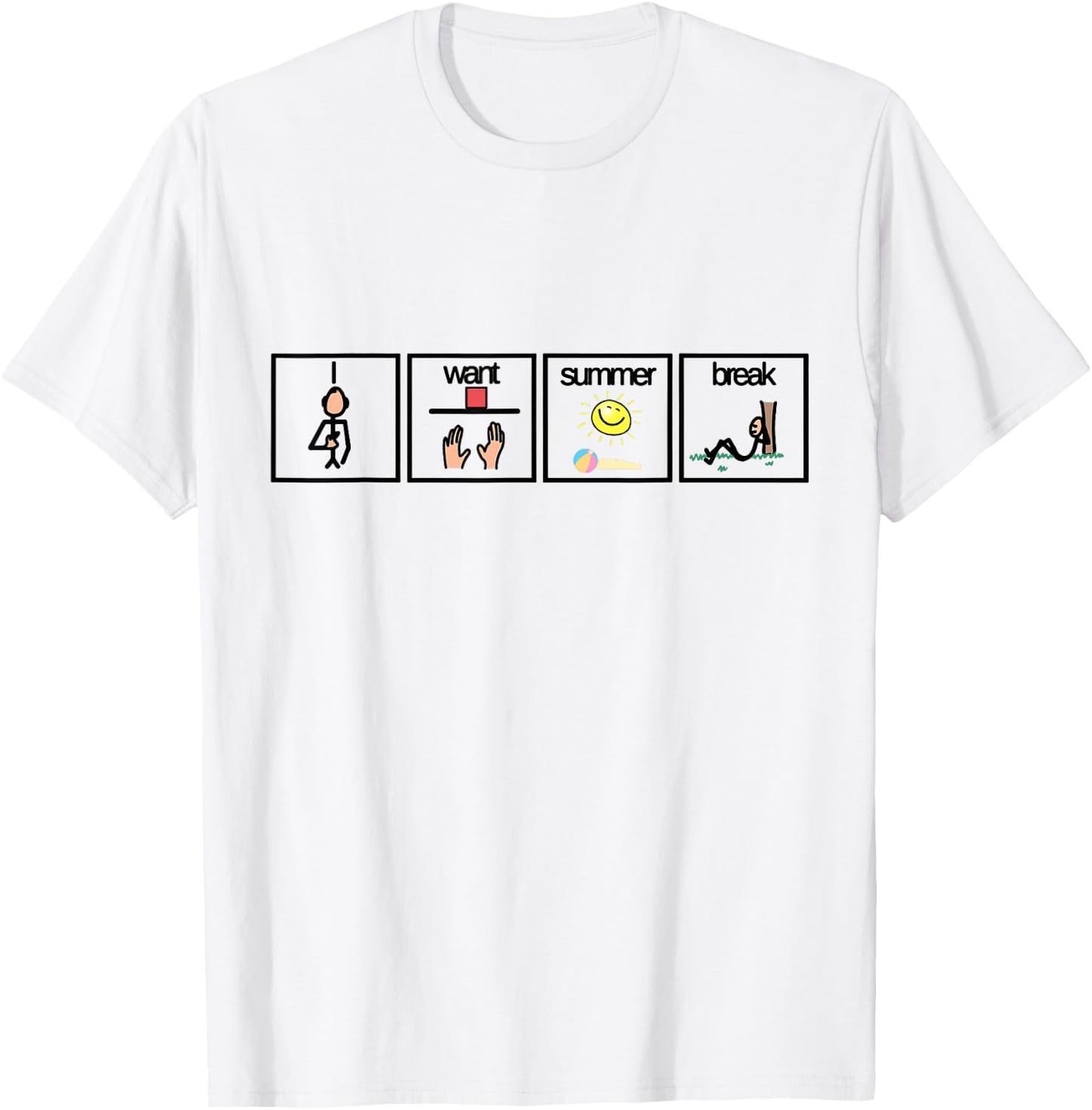 I Want Summer Break Shirt for Special Education Teacher Men Women Kids T-Shirt - T-Shirt | White