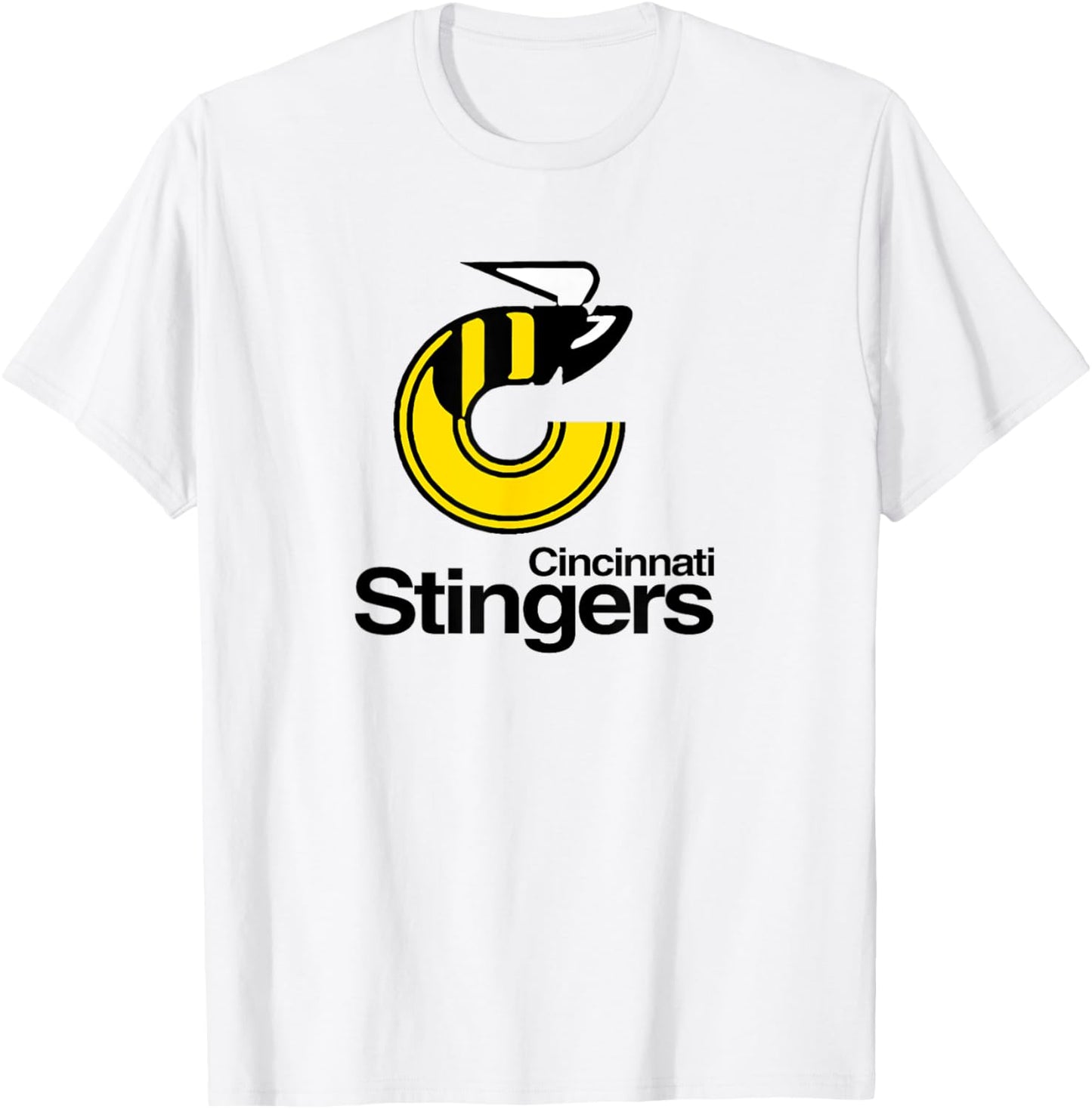 Retro Hockey WHA Cincinnati Stingers Hockey Team 70s T-Shirt - T-Shirt | White