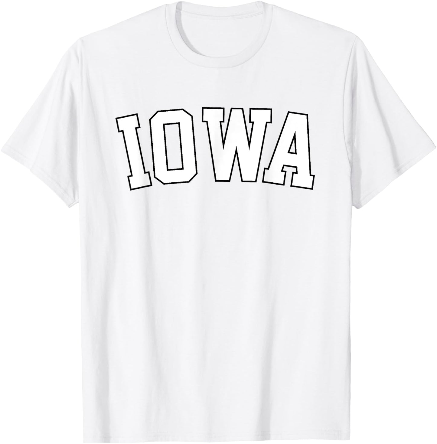 Retro Iowa Vintage Iowa Black Gold Iowa Throwback Design T-Shirt - T-Shirt | White
