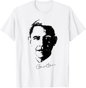 Egoteest: Barack Obama Signed Shirt, Political , USA T-Shirt - T-Shirt | White