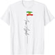 IRAN AZADI Iran Flag Map Lion Sun Sword Free Iran Revolution T-Shirt - T-Shirt | White