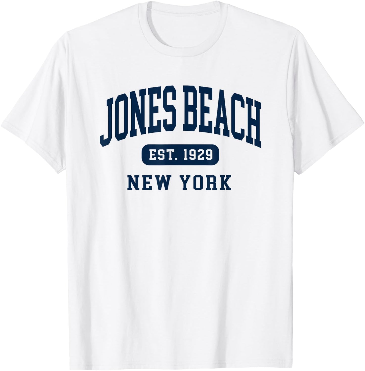 Jones Beach New York Retro Est 1929 Vintage Souvenir T-Shirt - T-Shirt | White